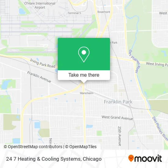 24 7 Heating & Cooling Systems map