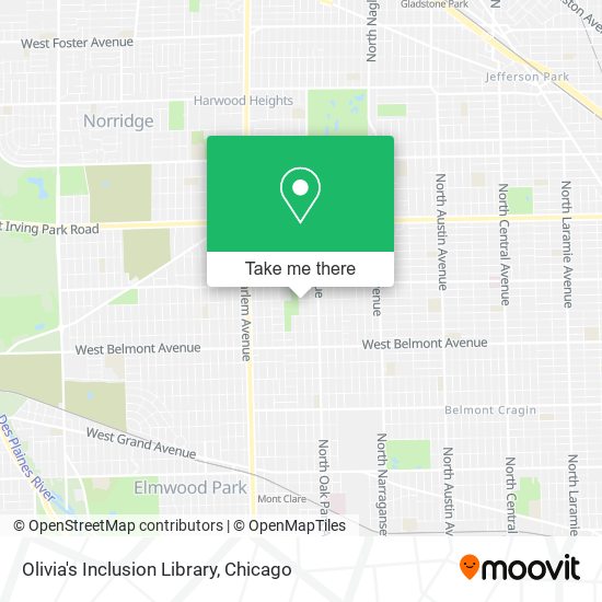 Olivia's Inclusion Library map