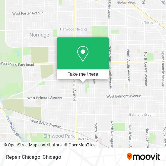 Mapa de Repair Chicago