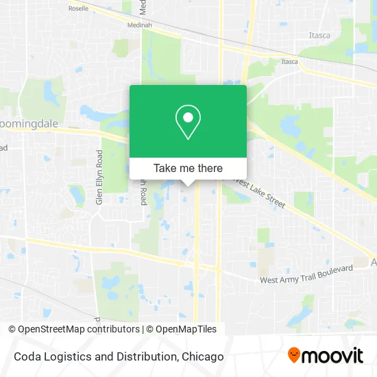 Coda Logistics and Distribution map