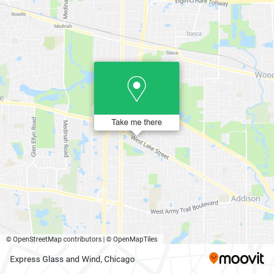 Mapa de Express Glass and Wind