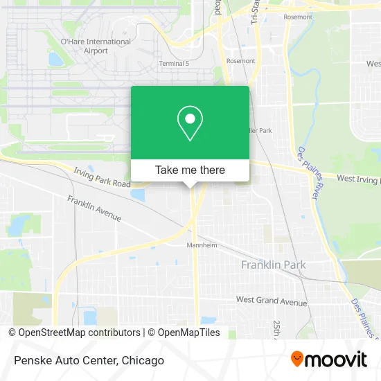 Penske Auto Center map