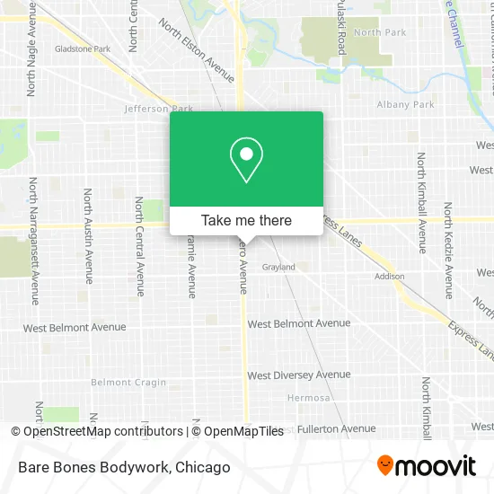 Bare Bones Bodywork map