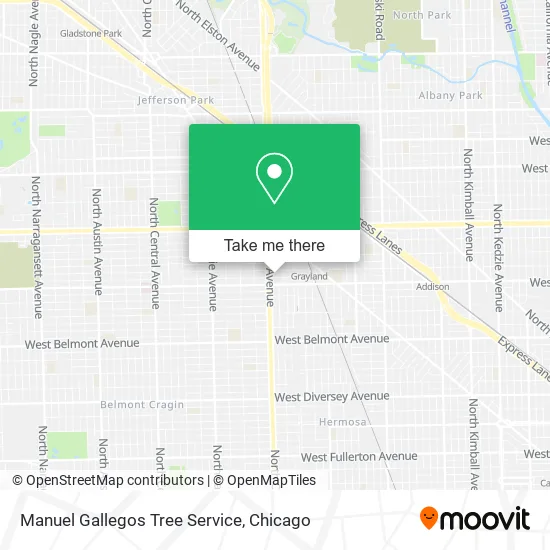 Manuel Gallegos Tree Service map