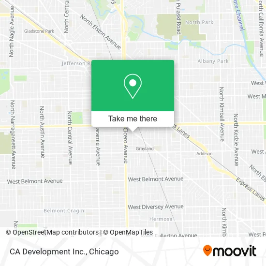 CA Development Inc. map