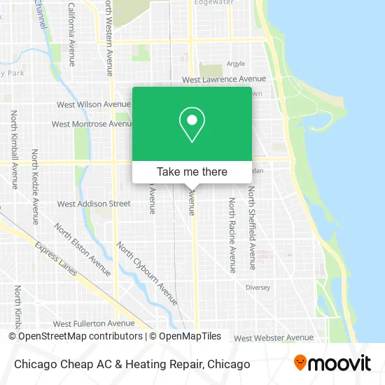 Chicago Cheap AC & Heating Repair map