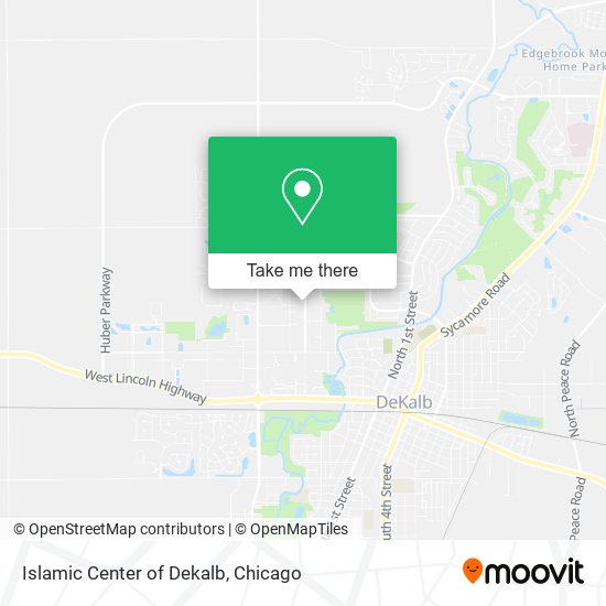 Islamic Center of Dekalb map