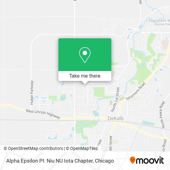 Alpha Epsilon PI: Niu NU Iota Chapter map