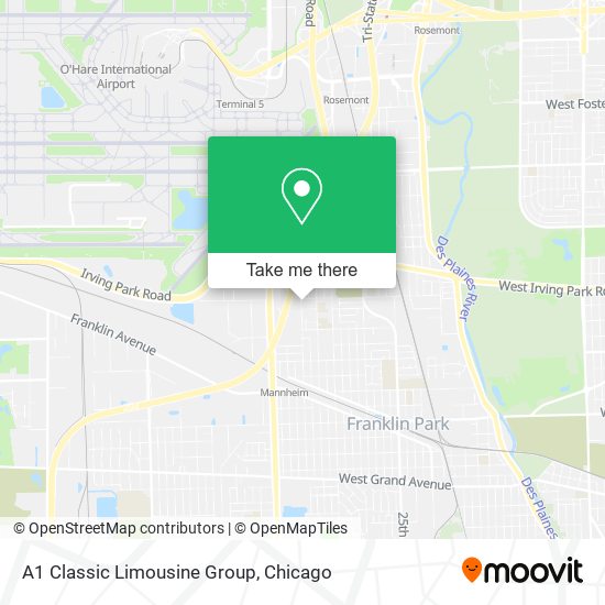 A1 Classic Limousine Group map