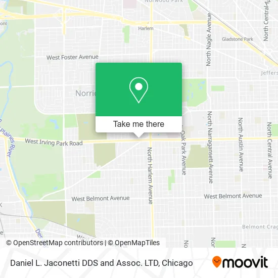 Daniel L. Jaconetti DDS and Assoc. LTD map