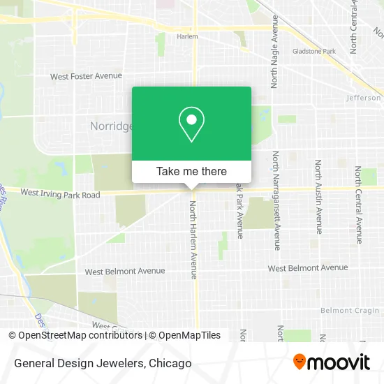 General Design Jewelers map