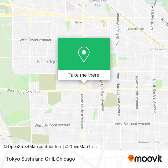 Mapa de Tokyo Sushi and Grill