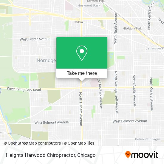 Heights Harwood Chiropractor map