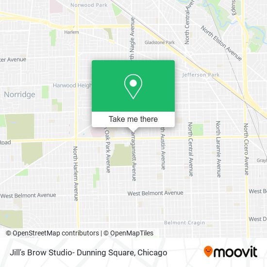 Mapa de Jill's Brow Studio- Dunning Square