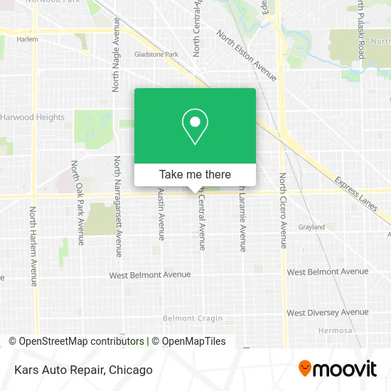 Kars Auto Repair map
