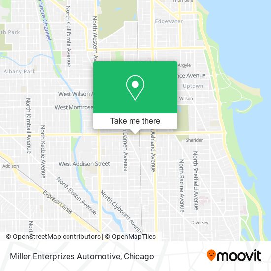 Miller Enterprizes Automotive map