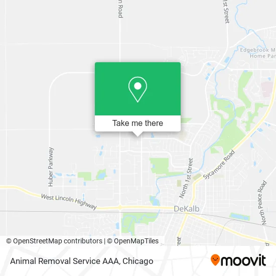 Animal Removal Service AAA map