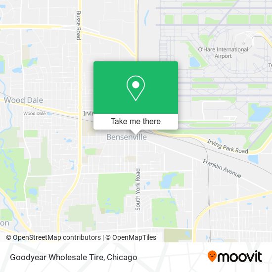 Goodyear Wholesale Tire map