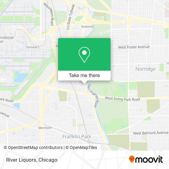 Mapa de River Liquors