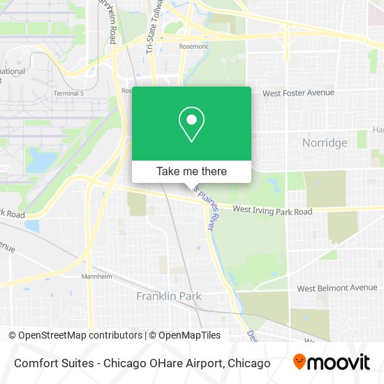 Comfort Suites - Chicago OHare Airport map