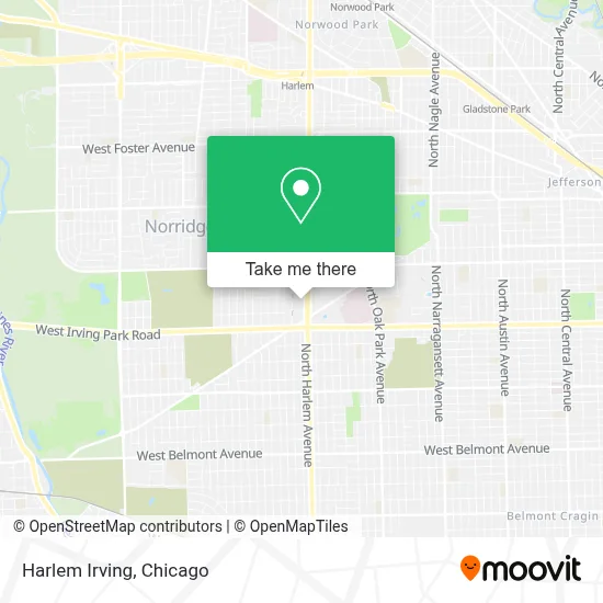 Harlem Irving map