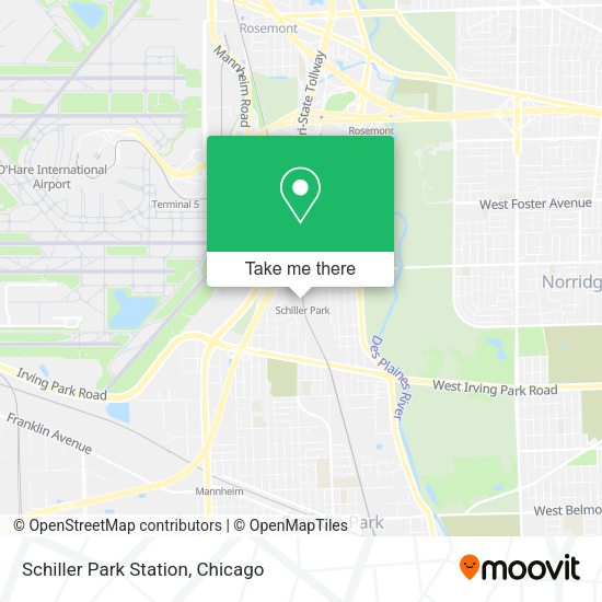 Schiller Park Station map