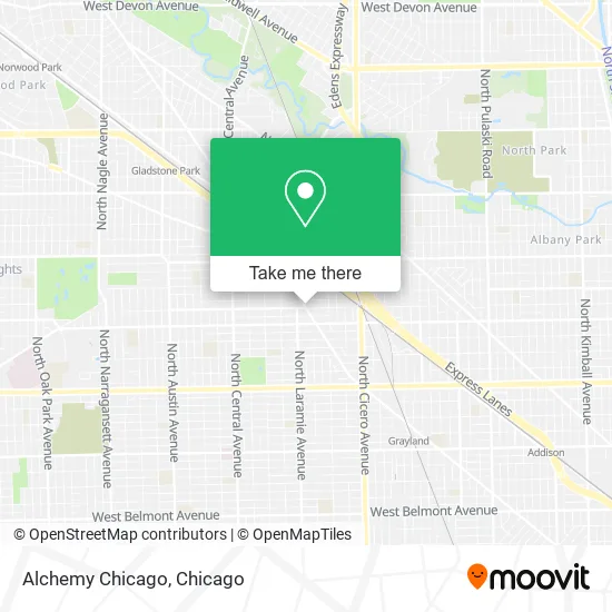 Alchemy Chicago map