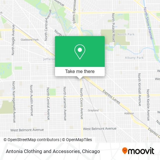 Mapa de Antonia Clothing and Accessories