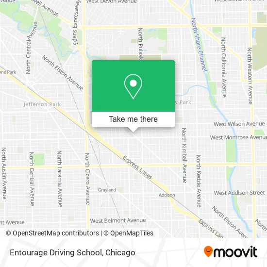 Entourage Driving School map