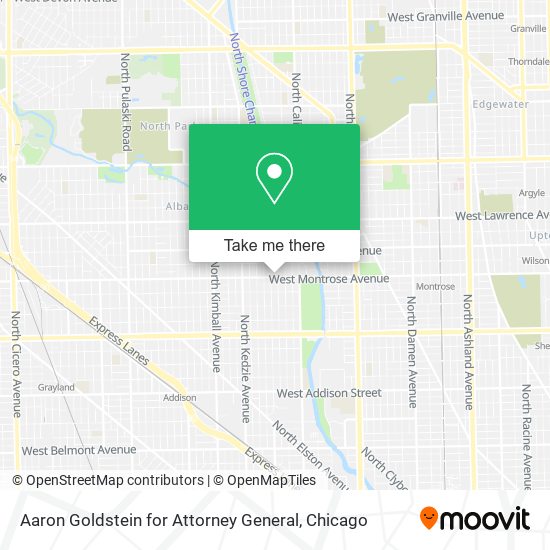 Mapa de Aaron Goldstein for Attorney General