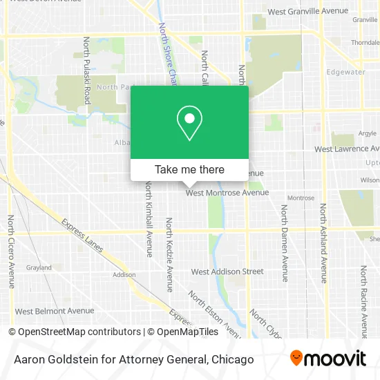 Aaron Goldstein for Attorney General map