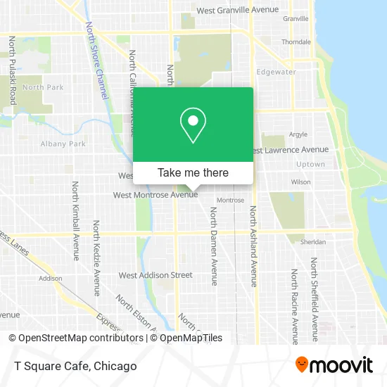 T Square Cafe map