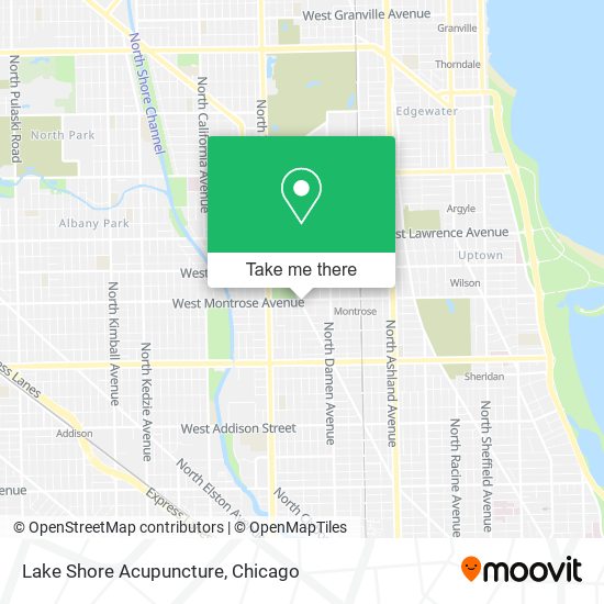 Lake Shore Acupuncture map