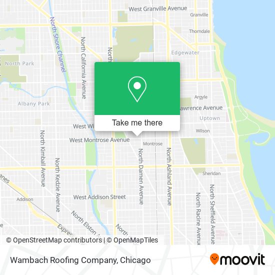 Wambach Roofing Company map