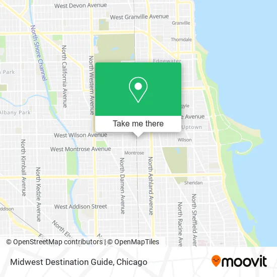 Midwest Destination Guide map
