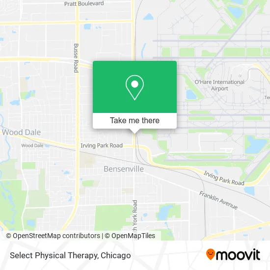 Select Physical Therapy map