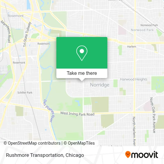 Rushmore Transportation map