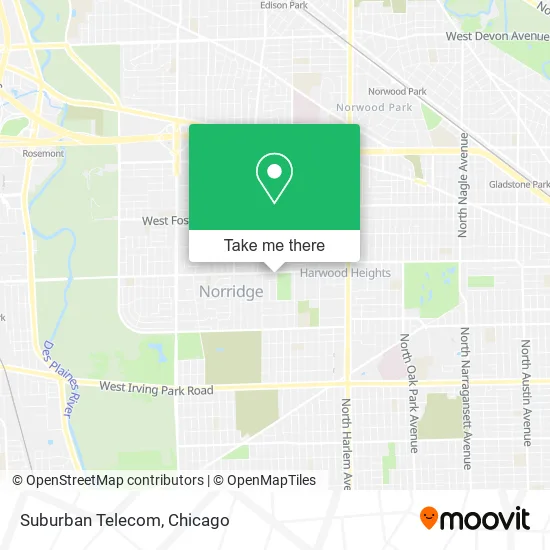 Mapa de Suburban Telecom