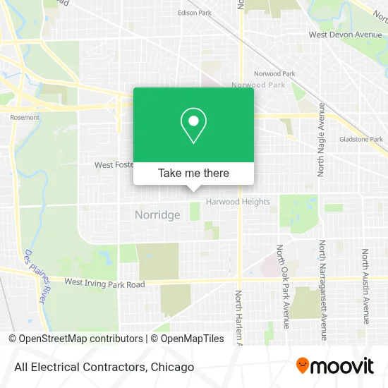 All Electrical Contractors map