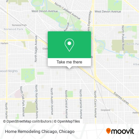 Home Remodeling Chicago map