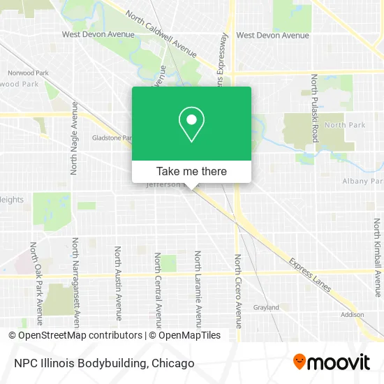 NPC Illinois Bodybuilding map