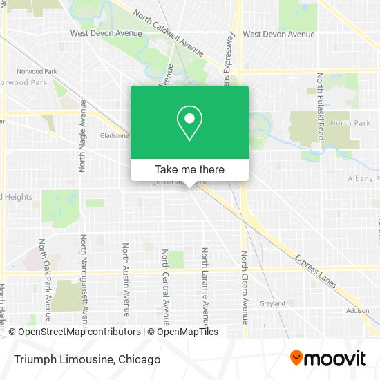 Mapa de Triumph Limousine