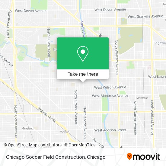 Mapa de Chicago Soccer Field Construction