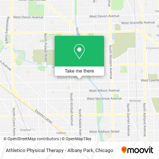 Athletico Physical Therapy - Albany Park map
