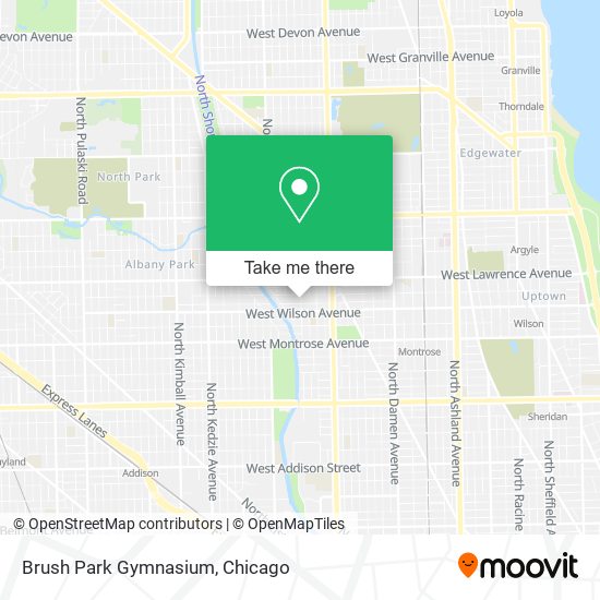 Mapa de Brush Park Gymnasium