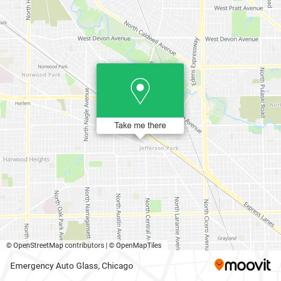 Emergency Auto Glass map