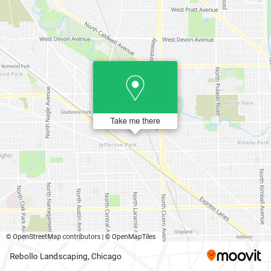 Rebollo Landscaping map