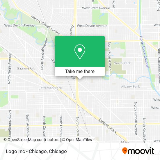 Mapa de Logo Inc - Chicago