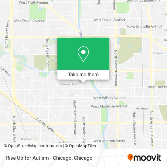 Mapa de Rise Up for Autism - Chicago