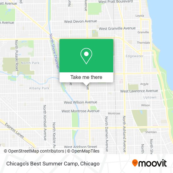 Chicago's Best Summer Camp map